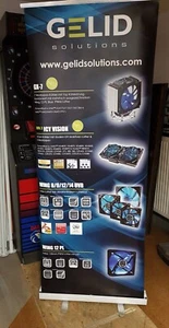 Alu RollUp Banner Display 80 x 200 cm Gelid Solution Werbeträger - Bild 1 von 2