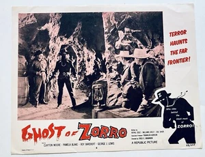 Vintage Lobby Card Movie Poster Ghost of Zorro Clayton Moore Pamela Blake 1959 - Bild 1 von 1