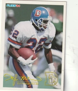SPEDIZIONE GRATUITA-COME NUOVO-1994 Fleer #68 Glyn Milburn BRONCOS - Foto 1 di 1