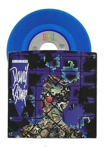 DAVID BOWIE * BLUE JEAN ** RARE BLUE VINYL ** 45 RPM & Picture Sleeve * 1984 - Picture 1 of 1