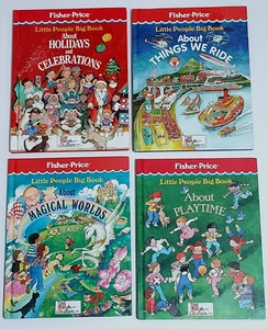 7) Vintage Fisher Price Little People Big Book Time Life Children's About Series - Picture 1 of 9