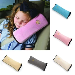 Kids Car Safety Seat Belt Pillow Pad Cushions Shoulder Strap Head Supports Soft - Picture 1 of 17