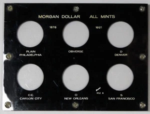 Morgan Dollar All Mints 6 Coin Black Capital Plastics Holder (Empty) - Picture 1 of 2