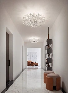 Luxury Classic Design Ceiling Light In Swarovski Crystal Chrome 5 Lights MS-520 - Picture 1 of 4