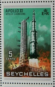 SEYCHELLES 1969 SG257 5c. FIRST MAN ON THE MOON - MNH - Picture 1 of 1