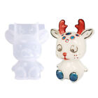 Silicone Christmas 3D Reindeer Jewelry Mold Resin Epoxy Mould Casting Craft Tool