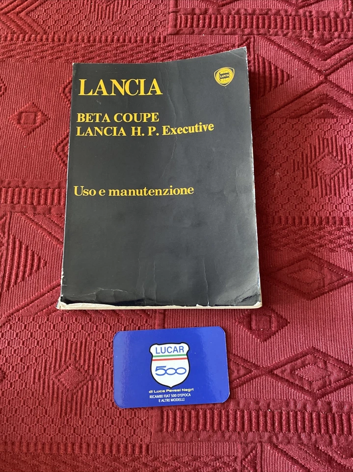 LIBRETTO USO E MANUTENZIONE LANCIA BETA Coupé H.P. EXECUTIVE SEGNI DEL TEMPO - Immagine 1 di 4