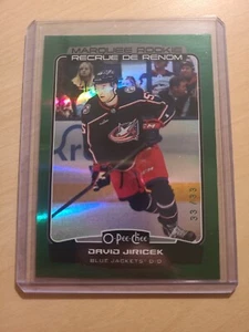 22/23 OPC Columbus David Jiricek Marquee Rookie Green Rainbow Foil RC #594 33/33 - Picture 1 of 2