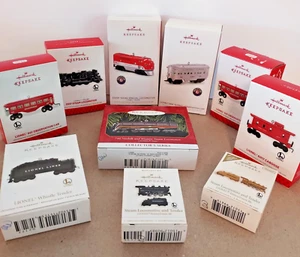 Lionel Train Lot of 10 Christmas Ornaments Mini Gold Set Repaint Norfolk - Picture 1 of 5