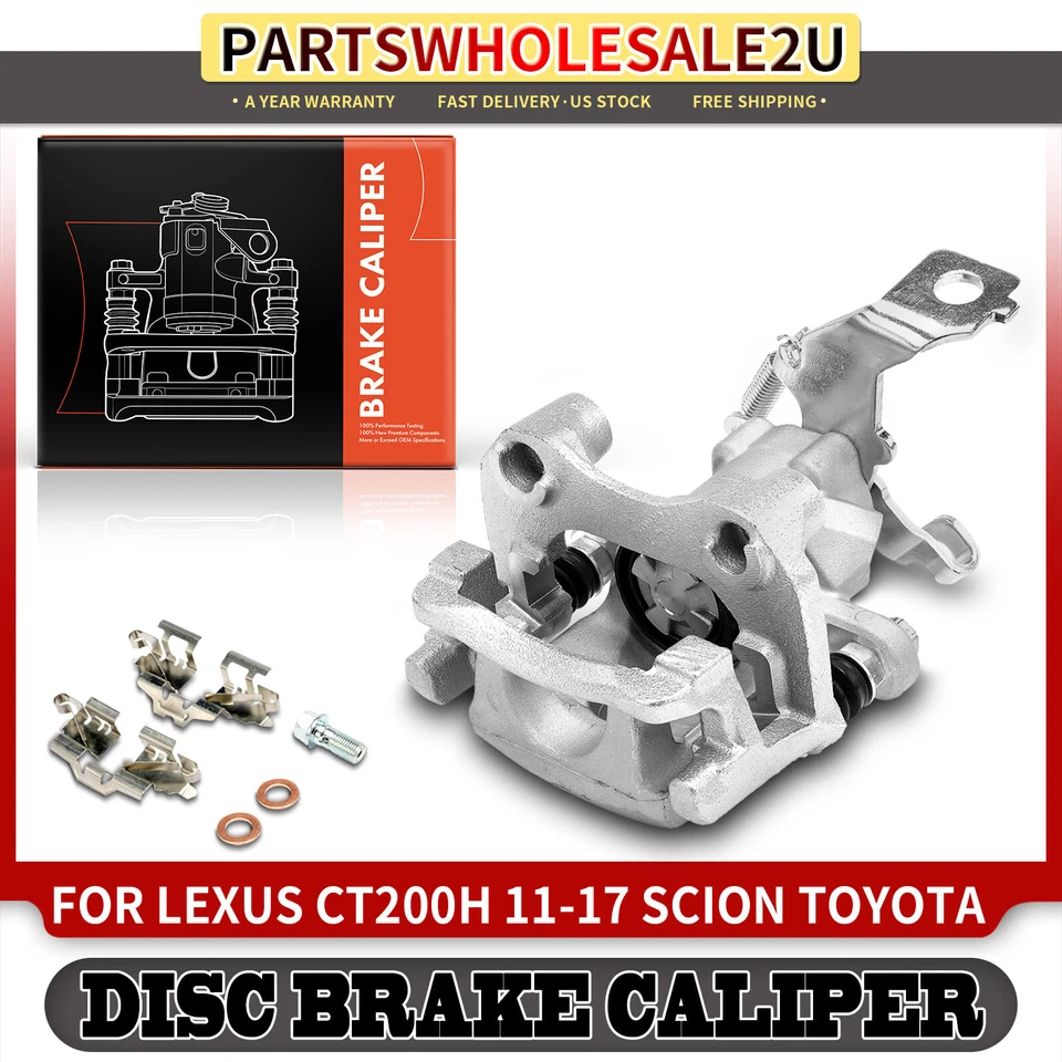 Pinça de freio a disco traseira driver LH com suporte para Lexus CT200h Toyota Corolla iM - Imagem 1 de 4