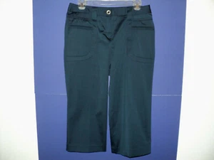 Pantalones Cortos Sharagano Capris Talla 6 Azul Marino Poliéster/Algodón Elastizados - Imagen 1 de 3