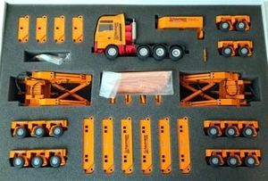 Remolque de transporte Conrad escala 1/50 66150/0 - MAN TGL XXL 4 ejes tractor 16 ejes - Imagen 1 de 7