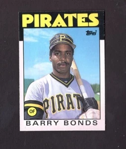 1986 Topps # 11 T ROOKIE Barry Bonds NR/MT con Pittsburgh Pirates FREE SHIPPING - Picture 1 of 2