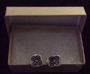 Nueva caja de regalo gemelos IGWT de plata esterlina maciza $145 FUERZA - Imagen 1 de 5