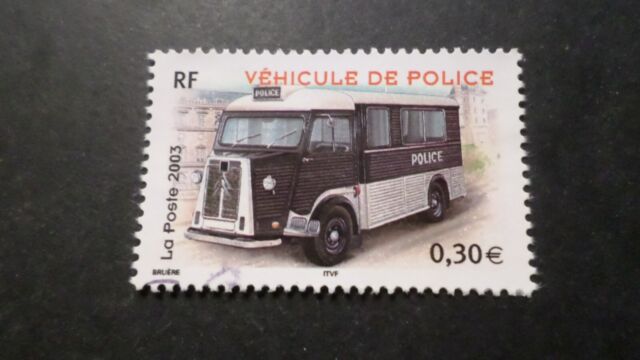 VEHICULE VOITURE FRANCE 2003, timbre 3616, oblitéré, POLICE