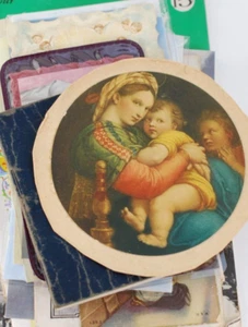 Lotto Religioso Carte di Preghiera Vintage Libretti Medaglie Novene - Foto 1 di 8
