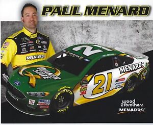 2018 PAUL MENARD "QUAKER STATE" #21 NASCAR MONSTER ENERGY HERO CARD POSTCARD