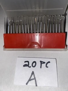 20 Pc Ball Shape 3/32” Shank Jewelry Engraving Burs Bits Lapidary Making Tools - Picture 1 of 2