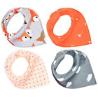  4 Pcs Baby Products Absorbent with Snaps Spring and Autumn Bibs