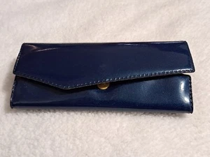 Custodia Occhiali Vintage Blu Metallico Sparkle -A - Foto 1 di 4