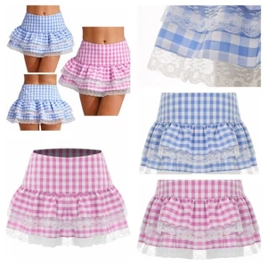 Women's Skirts Club Skirt Mini Miniskirt Cosplay Underskirt Maid Lingerie Rave - Picture 1 of 28