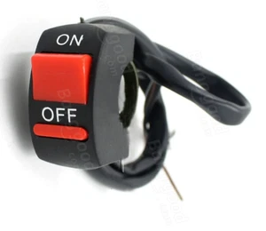 7/8" 10A Motorcycle Handlebar ~ Light Switch~ Any ON~OFF Button - Foto 1 di 5