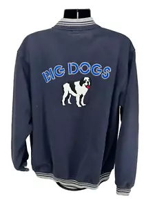 Chaqueta Universitaria Vintage Big Dogs Estilo Letterman Bordada Talla Grande Años 90 - Imagen 1 de 9