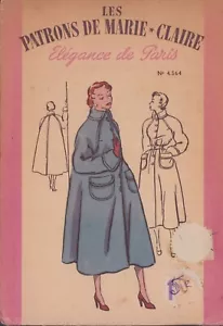 Unused Vintage FRENCH Sewing Pattern - Manteau - Coat - Taille 44 - Picture 1 of 2
