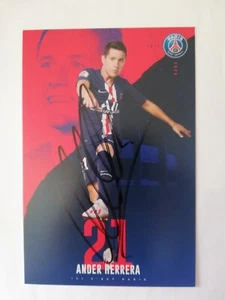 Ander Herrera + Autogramm Autogrammkarte + Manchester United Paris SG # mal5sgav - Bild 1 von 1
