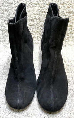 Aerosoles Black Suede Leather Ankle Boots Womens 9.5 Playlist - Image 1 of 4