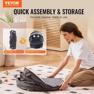 VEVOR Portable Baby Bassinet On-The-Go Folding Baby Dome with Canopy and Toys - Picture 1 of 10