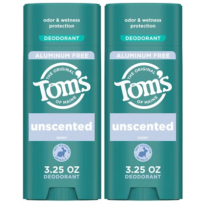 Unscented Aluminum Free Natural Deodorant for Women & Men | Goes on Clear | Odor - Image 1 of 4