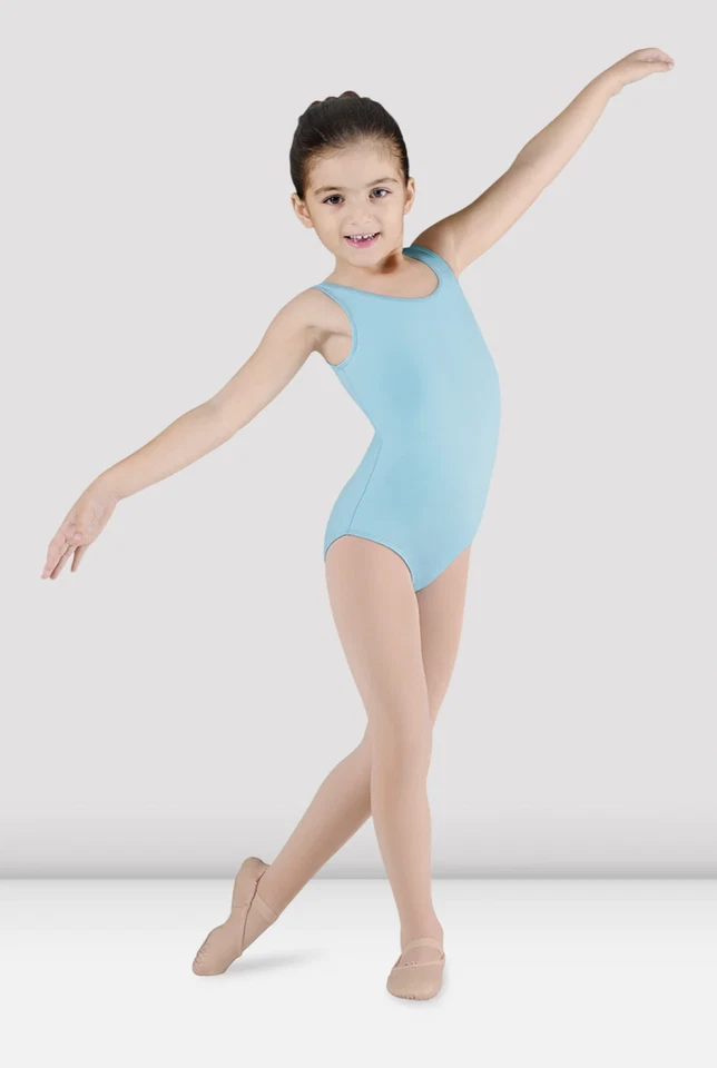 Bloch Dynamic Tank Leotard Age 2-4 Pastel Blue CL5605 NEW - Image 1 of 1