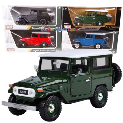 MOTORMAX 79323 TOYOTA FJ40 FJ 40 LAND CRUISER 1/24 DIECAST MODEL CAR NEW IN BOX - Image 1 of 4