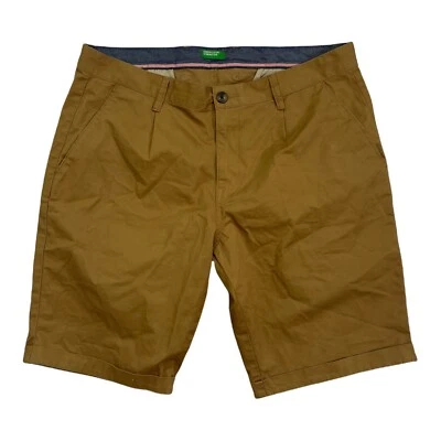 United цвета Benetton коричневый хаки короткие мужчин 36 хлопок спандекс - Изображение 1 из 4