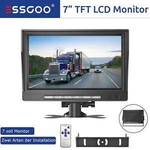 Inalámbrico Inalámbrico Visión Nocturna 7" Monitor Inalámbrico Camión Pantallas Cámara de Retroceso - Imagen 1 de 12