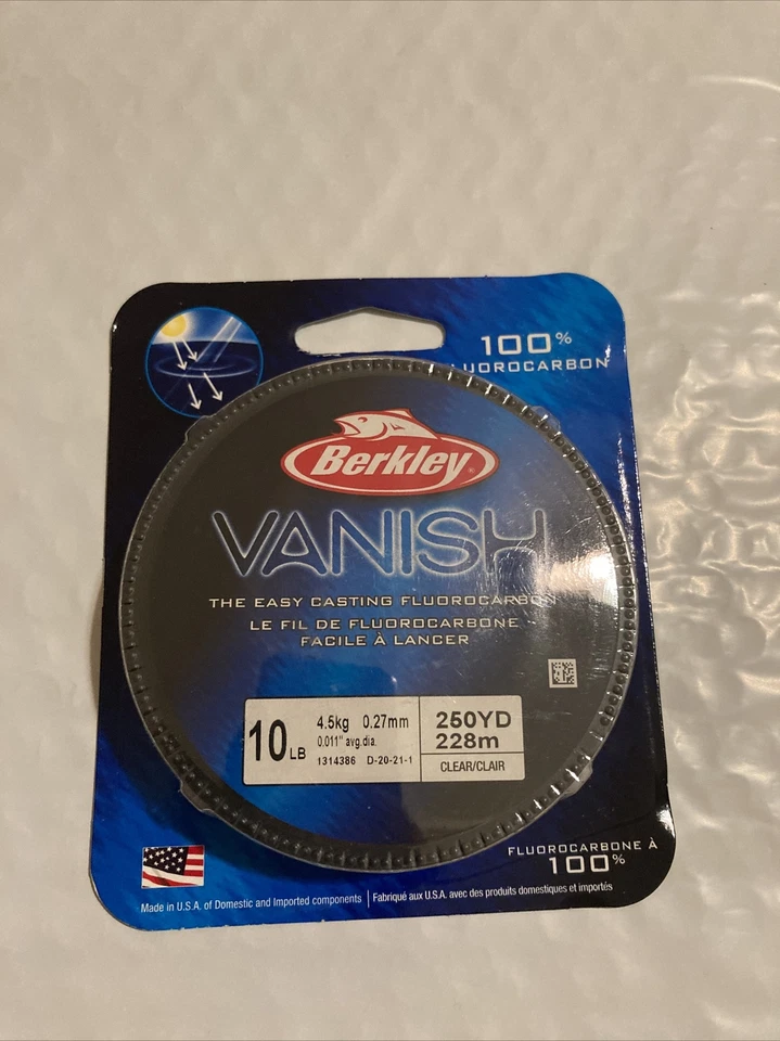 Berkley Vanish Fishing Line (250 yds) - Clear 10lb - Image 1 of 2