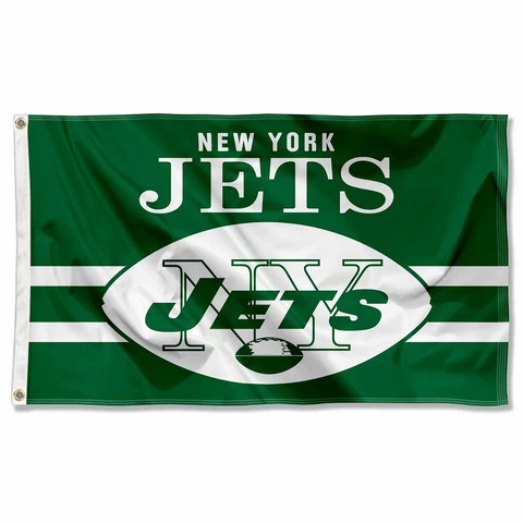 3x5 Foot New York Jets Throwback Retro Vintage Logo Flag Cover