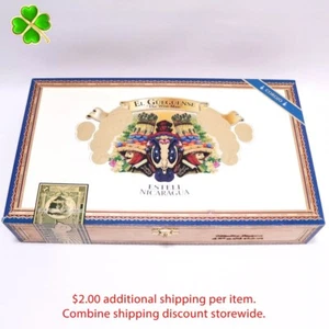Caja de cigarros de madera El Gueguense The Wise Man Macho Raton 11,5" x 6,75" x 2" - Imagen 1 de 10