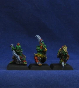 3 bemalte Koboldplünderer mit Schwert Rackham Konfrontation OOP Metallminiaturen - Bild 1 von 8