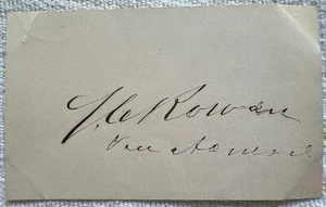 UNION Navy Vizeadmiral STEPHEN C ROWAN signed Autogramm US Bürgerkrieg Unterschrift - Bild 1 von 3