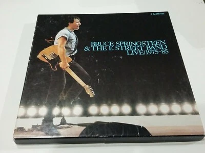 BEAUTIFUL VINTAGE BRUCE SPRINGSTEEN LIVE 1975-85 BOX SET, 3 CASSETTES W/ BOOKLET - Image 1 of 4