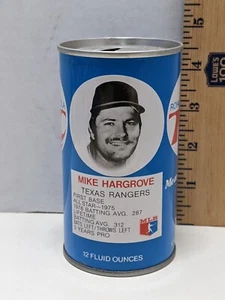 Vintage 70's Royal Crown RC Cola MLB Mike Hargrove Baseball Can - Picture 1 of 2