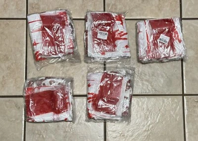 100 PCS Set Halloween Party Supplies Tableware Set Table Cloth Plate Paper - Image 1 of 4