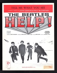 Beatles "Tell Me What You See" 1965 US Maclen Music 1. Auflage Kopie Noten - Bild 1 von 2