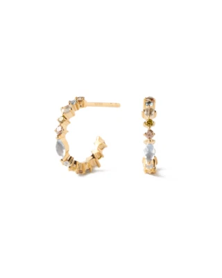 PD PAOLA Lotus AR01-C77-U Goldohrringe 925 Sterling Silber - Bild 1 von 4