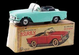 1/43 ème NOREV originale SIMCA OCEANE bleue / jouet ancien - Imagen 1 de 7