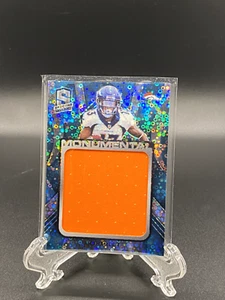 KJ Hamler 2020 Spectra Rookie Neon Blue Prizm Monumental Patch #58/60 Broncos - Picture 1 of 2