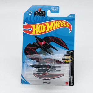 Hot Wheels Batplane 2020 HW Batman 3/5 Diecast Plane 1:64 Scale New - Picture 1 of 6