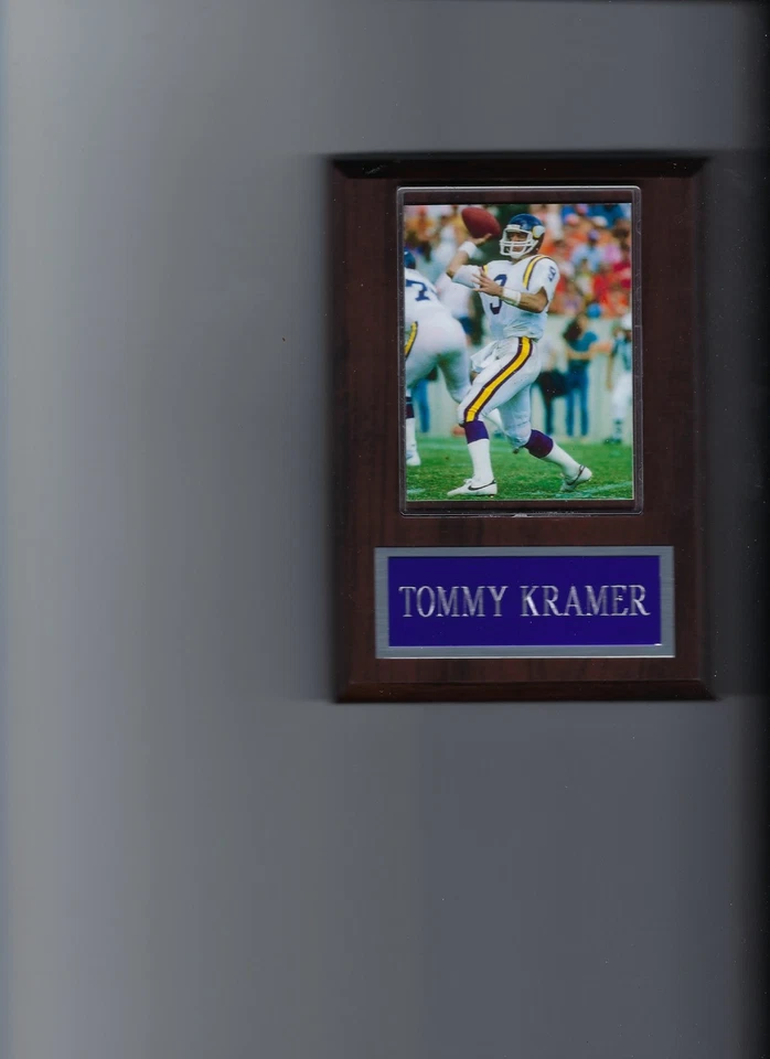 PLACA TOMMY KRAMER MINNESOTA VIKINGS FÚTBOL AMERICANO NFL Foto 1 de 1